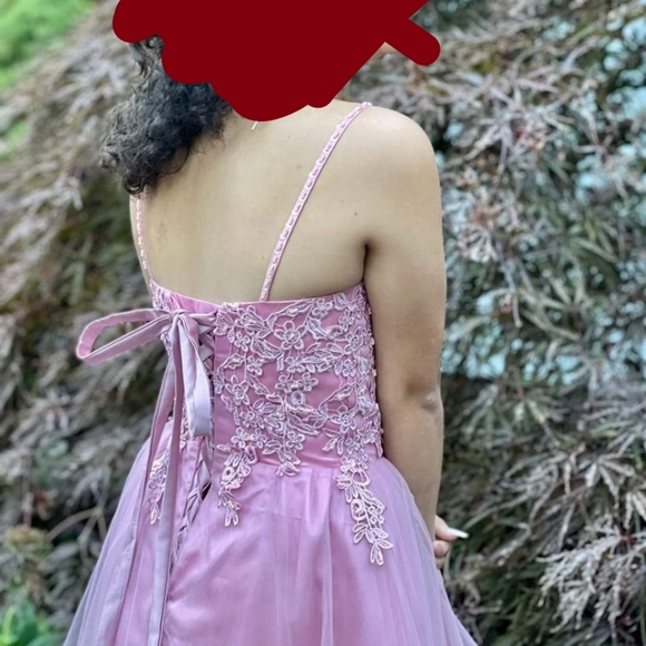 Dusty rose homecoming dress size 6 womens imported from china H.S.D - Picture 5 of 5